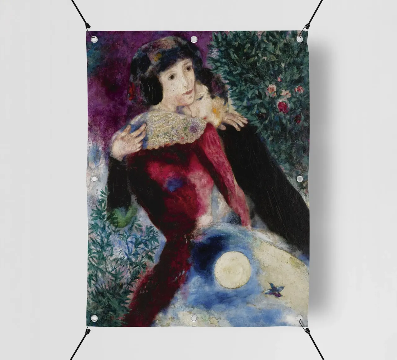Marc Chagall Gli amanti telo in pvc da Kunze Gallery