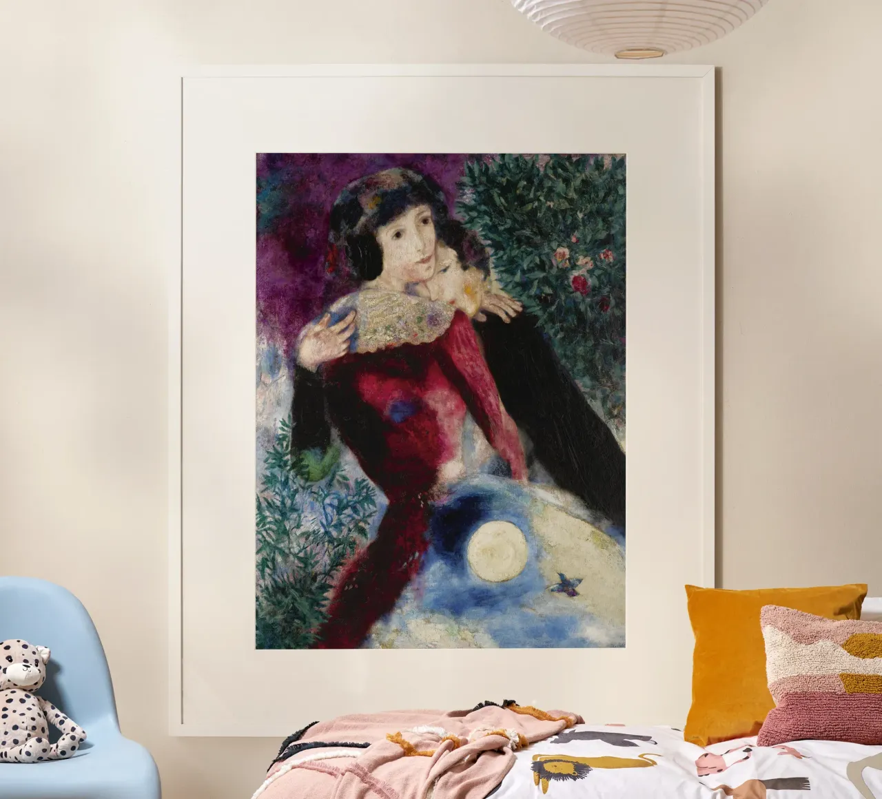 Marc Chagall Gli amanti poster da Kunze Gallery