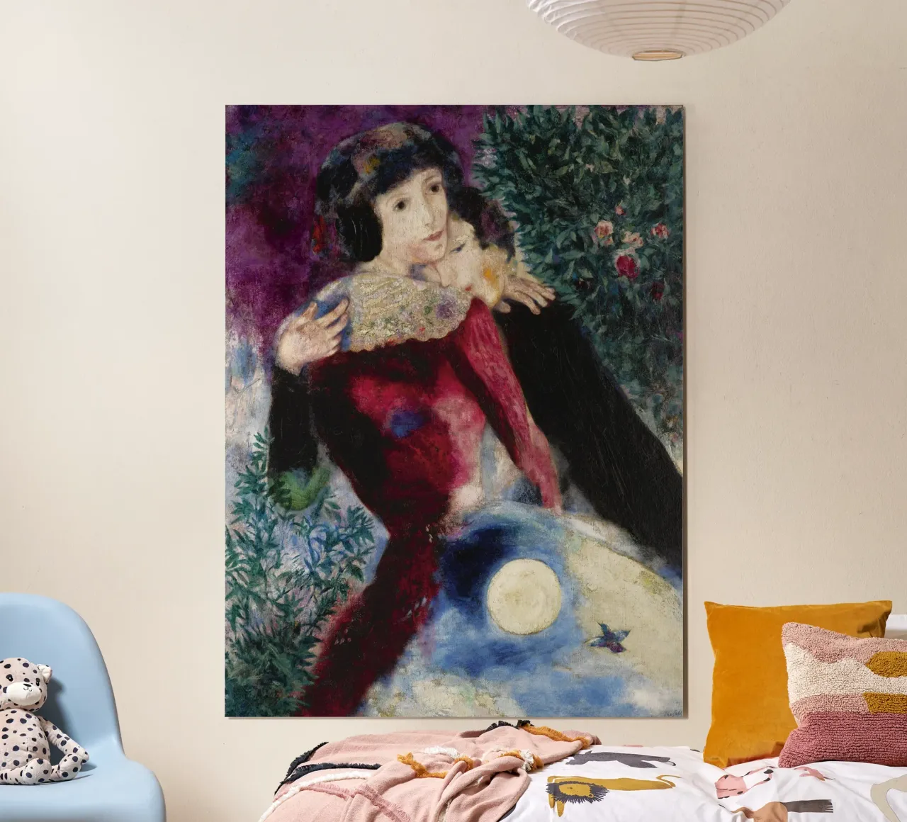 Marc Chagall Gli amanti poster da Kunze Gallery