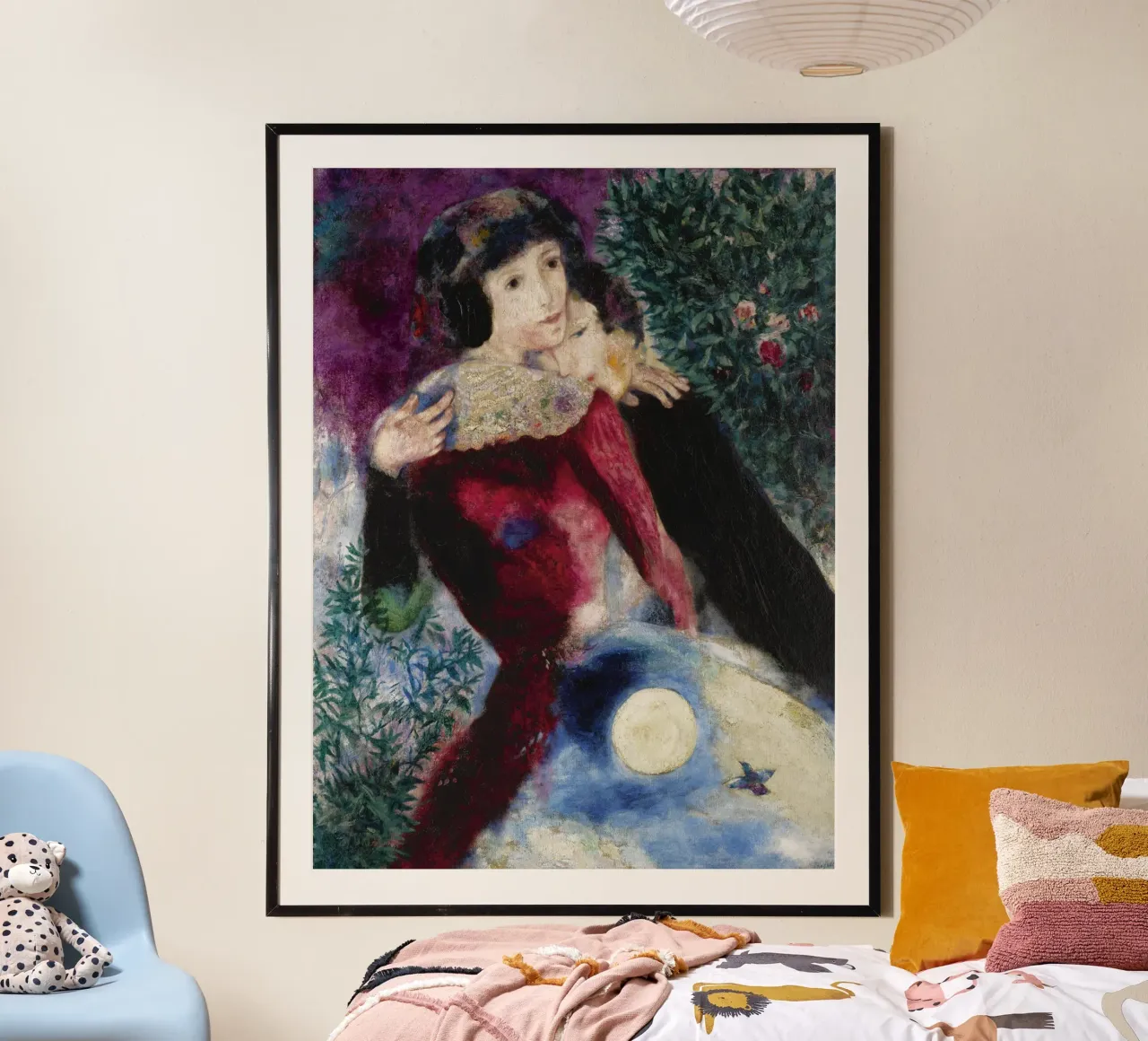 Marc Chagall Gli amanti poster da Kunze Gallery