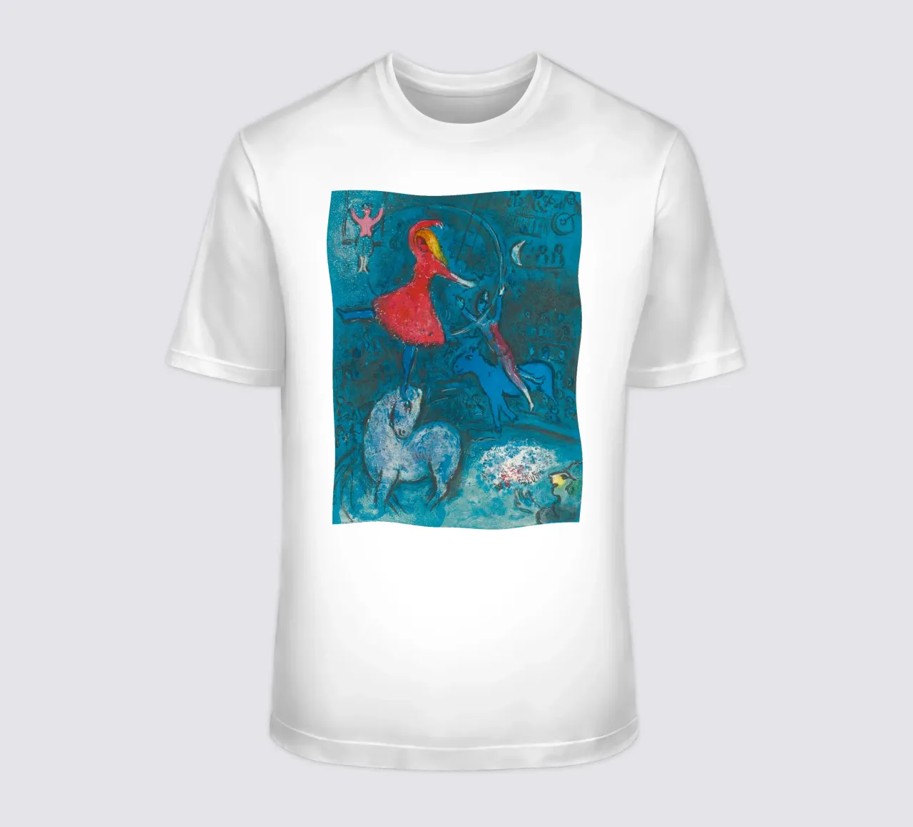 Marc Chagall Il circo, un piatto t-shirt da Kunze Gallery