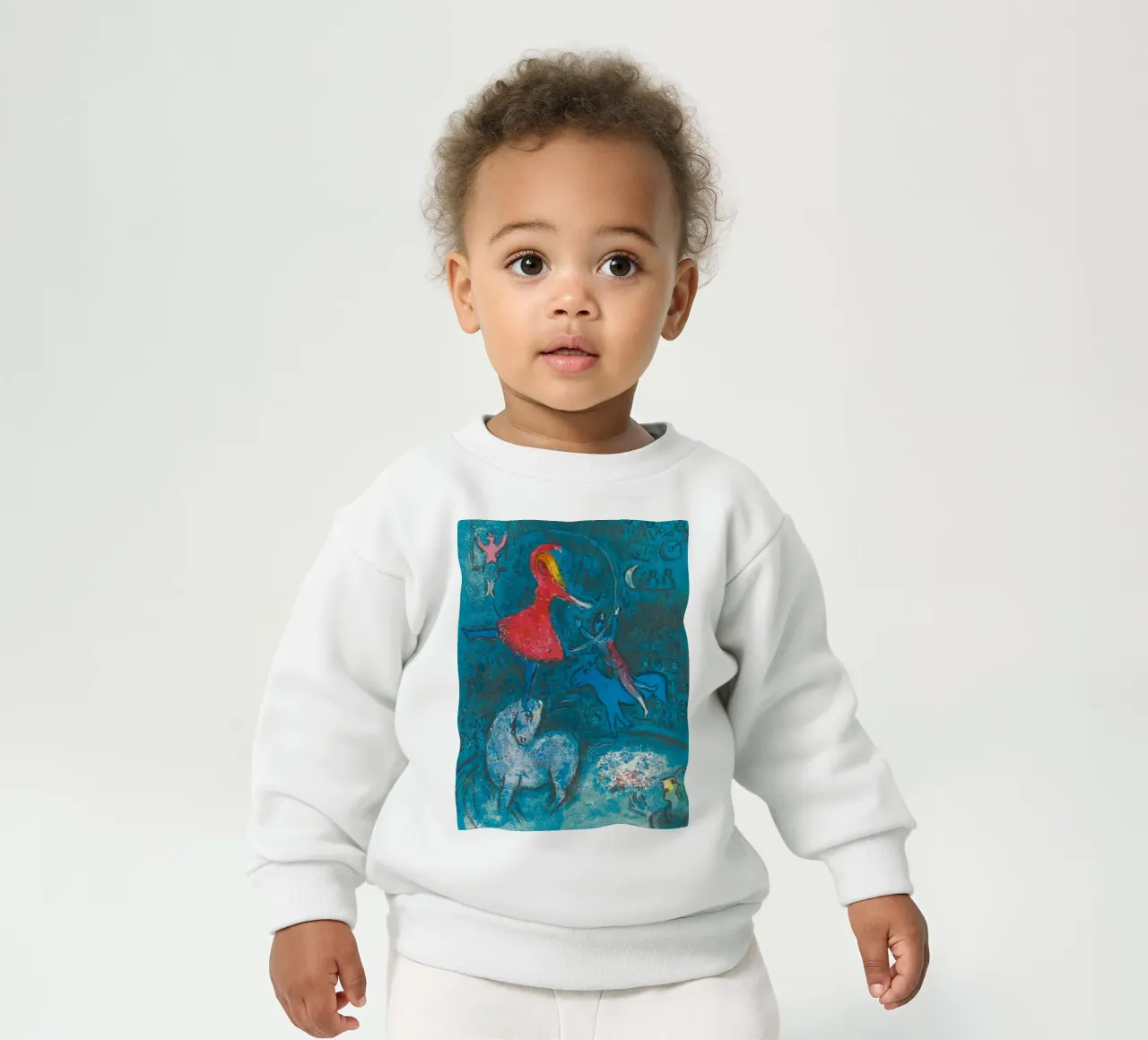 Marc Chagall Il circo, un piatto felpa neonato da Kunze Gallery