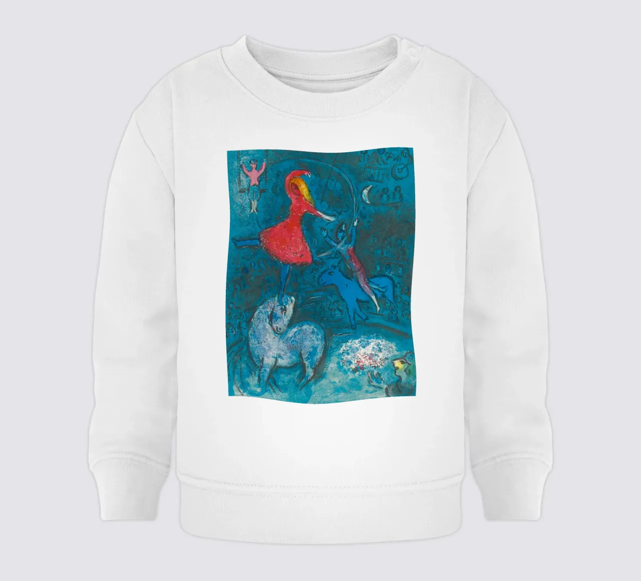 Marc Chagall Il circo, un piatto felpa neonato da Kunze Gallery