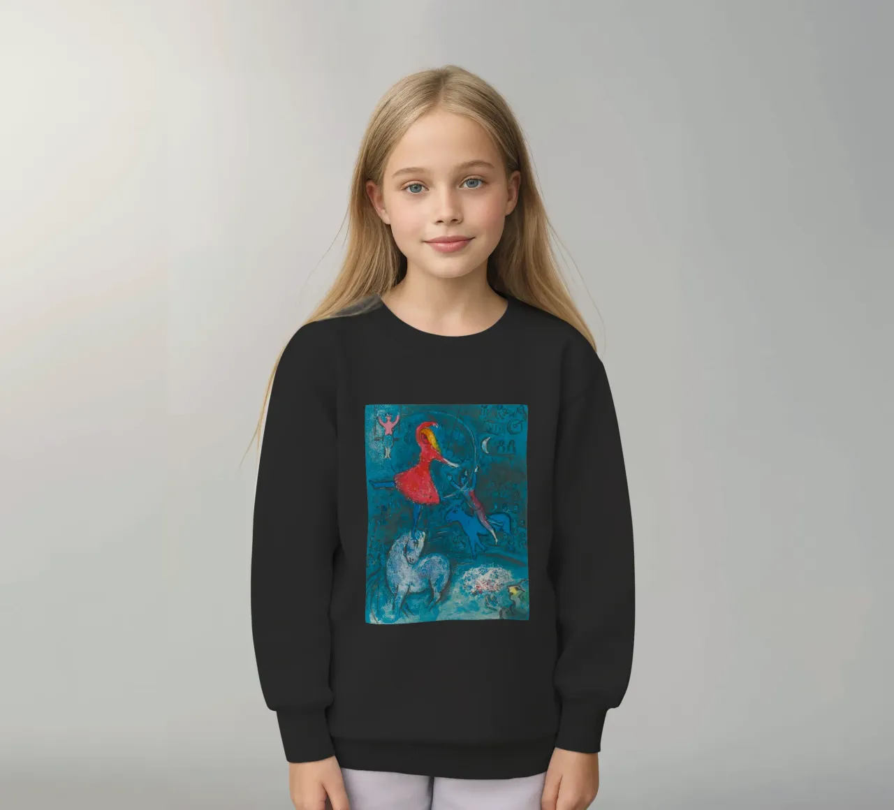 Marc Chagall Il circo, un piatto felpa bambino da Kunze Gallery