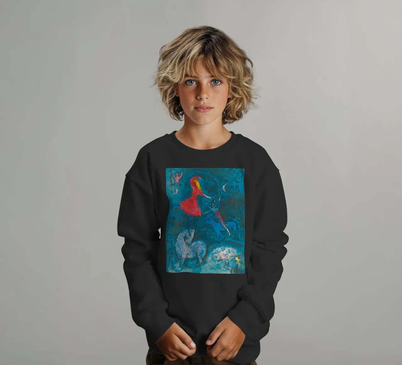 Marc Chagall Il circo, un piatto felpa bambino da Kunze Gallery