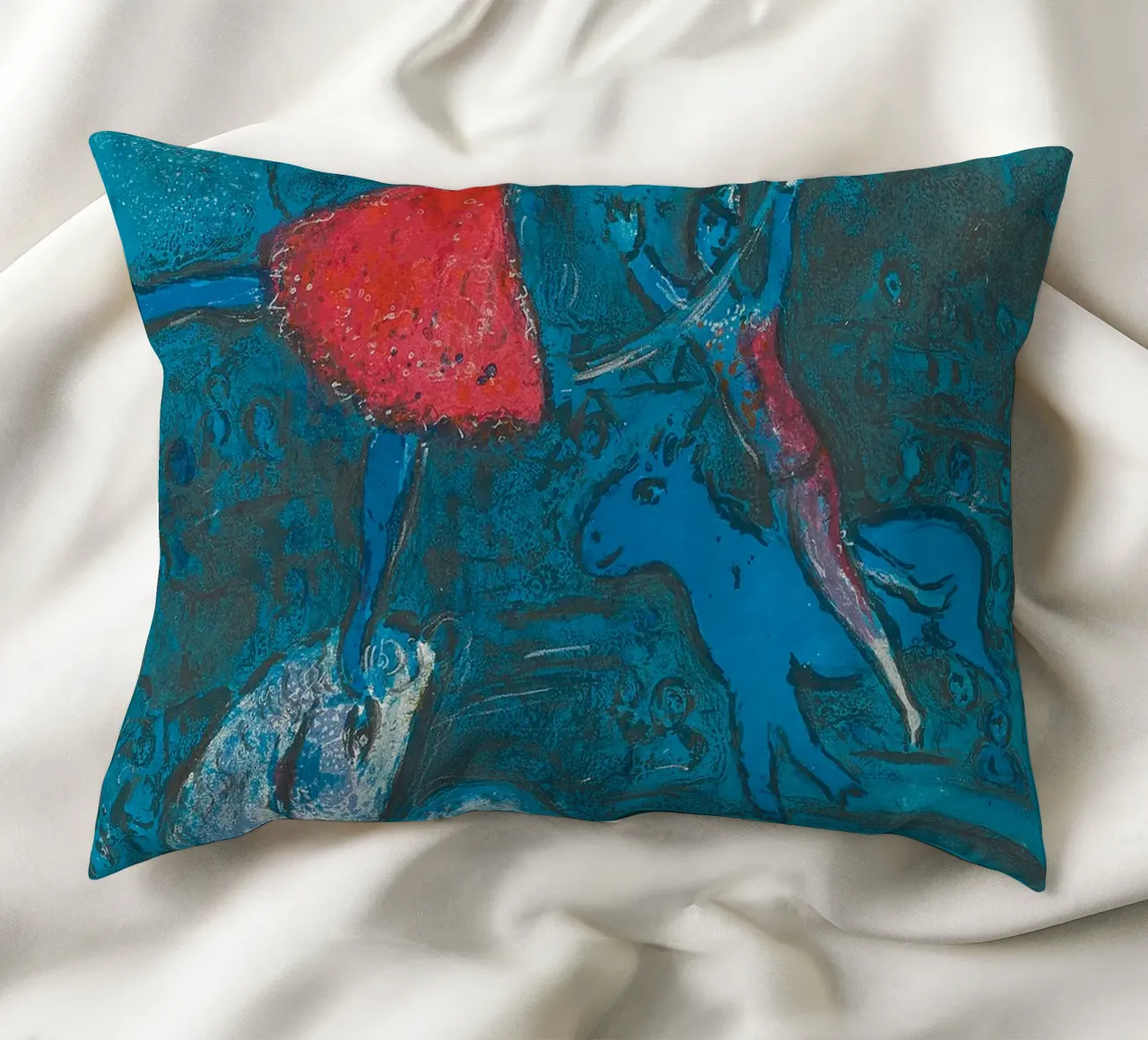 Marc Chagall Il circo, un piatto cuscino da Kunze Gallery