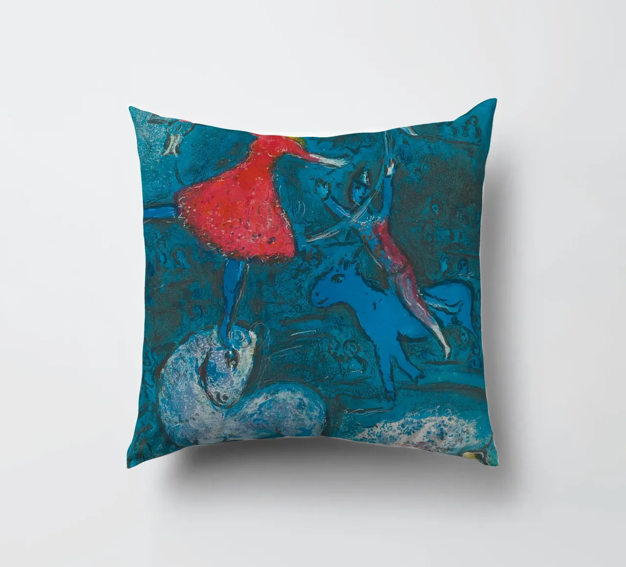 Marc Chagall Il circo, un piatto cuscino da Kunze Gallery