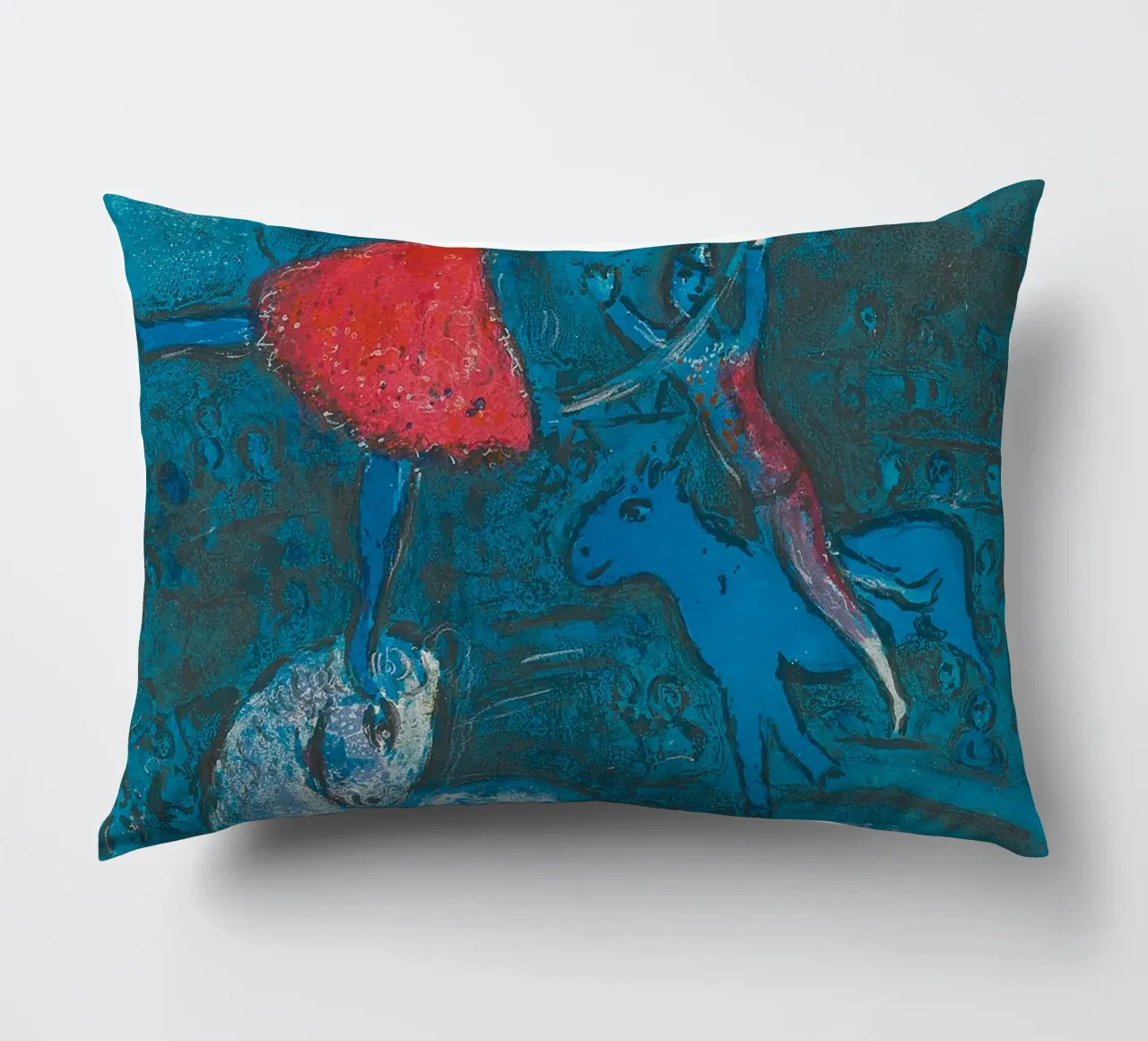 Marc Chagall Il circo, un piatto cuscino da Kunze Gallery