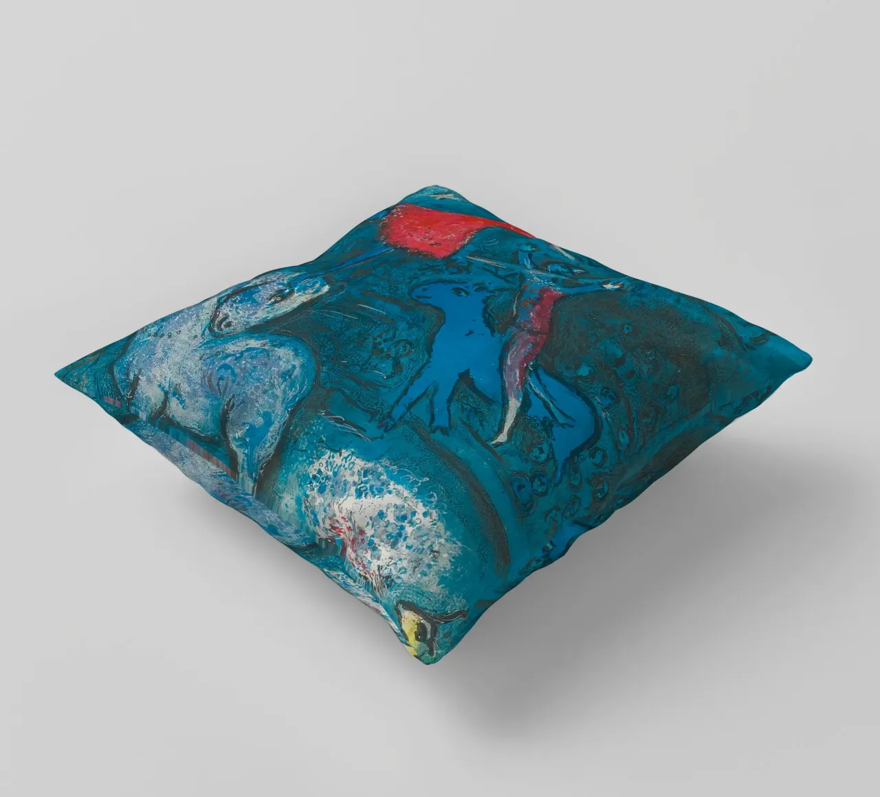 Marc Chagall Il circo, un piatto cuscino da Kunze Gallery