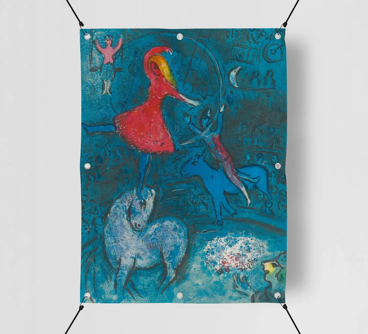 Marc Chagall Il circo, un piatto telo in pvc da Kunze Gallery