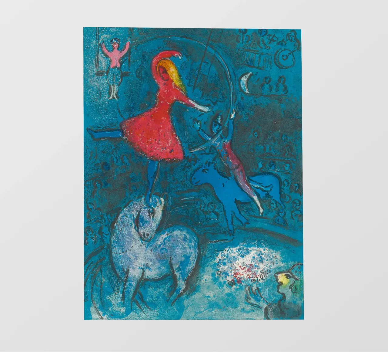 Marc Chagall Il circo, un piatto telo in pvc da Kunze Gallery