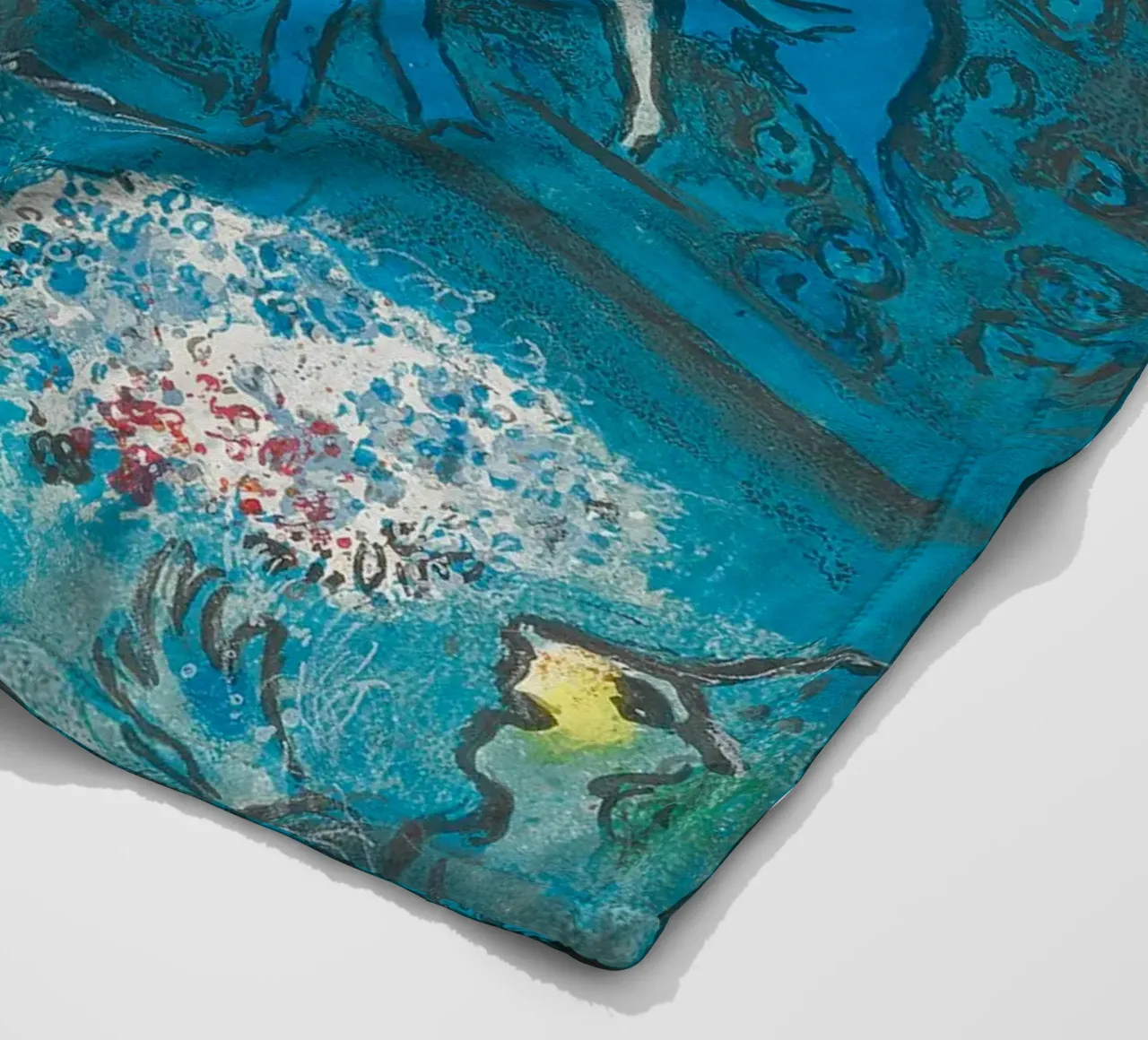 Marc Chagall Il circo, un piatto coperta in pile da Kunze Gallery