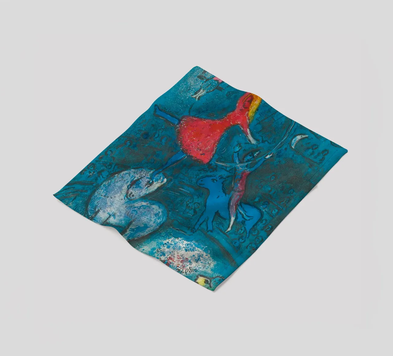 Marc Chagall Il circo, un piatto coperta in pile da Kunze Gallery