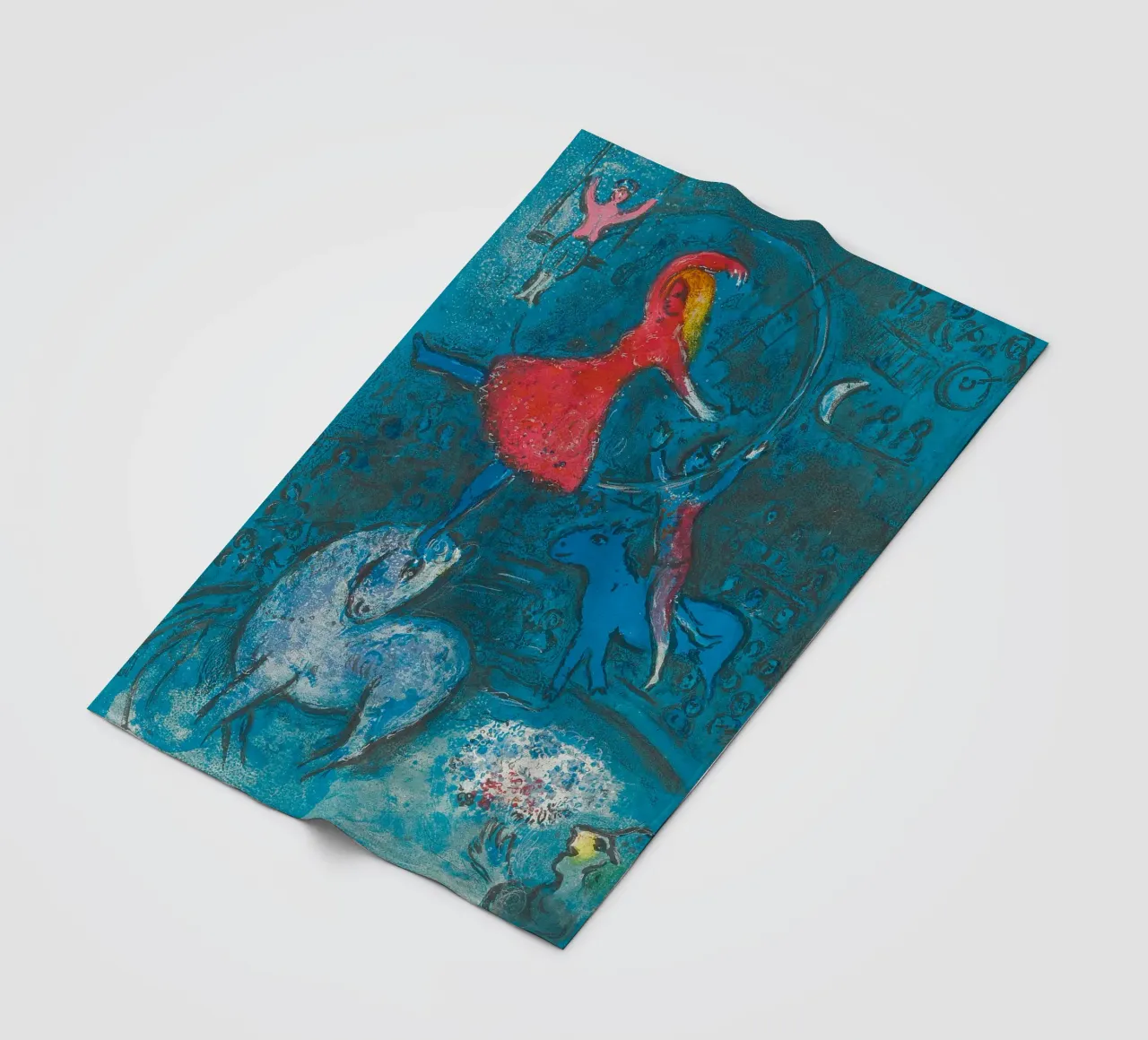 Marc Chagall Il circo, un piatto coperta in pile da Kunze Gallery