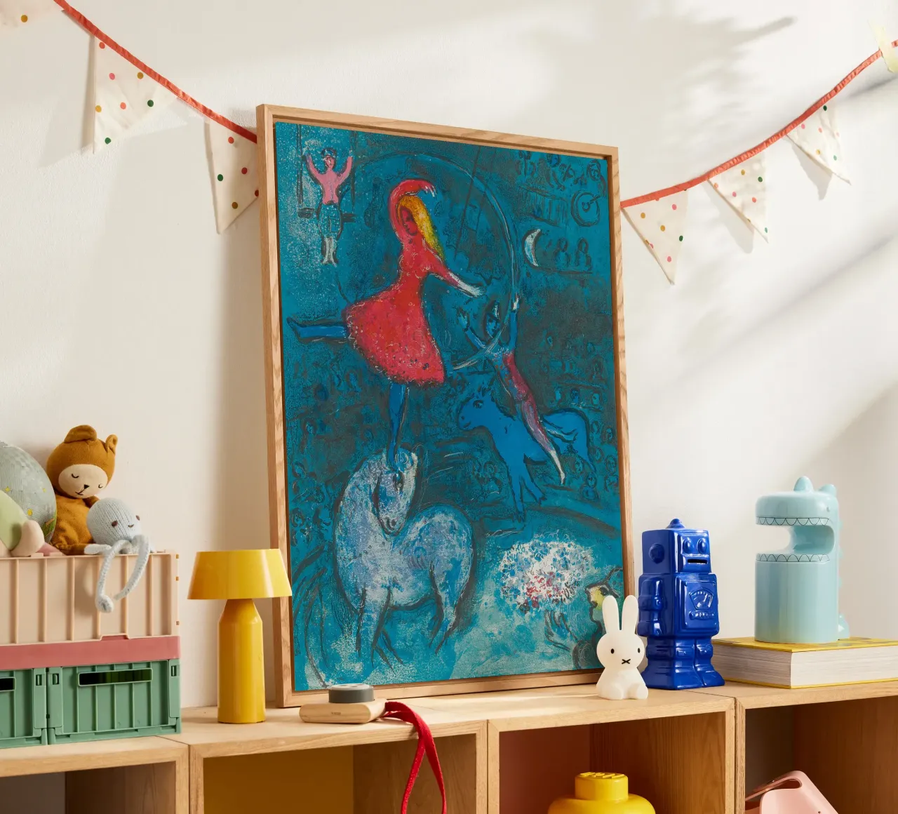 Marc Chagall Il circo, un piatto plexiglass da Kunze Gallery
