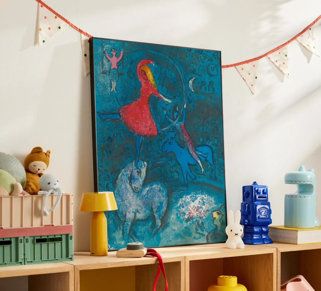 Marc Chagall Il circo, un piatto alluminio dibond da Kunze Gallery