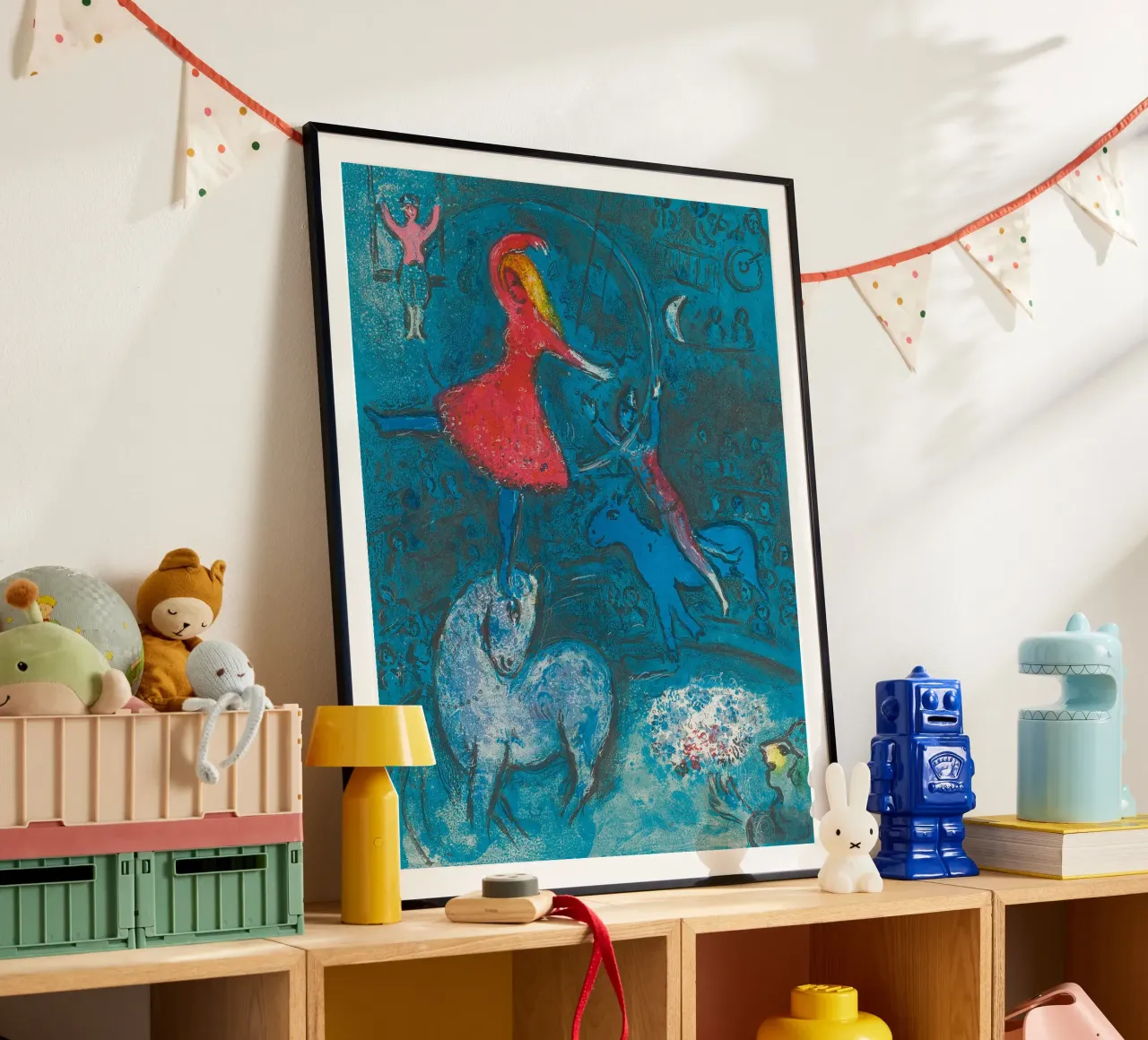 Marc Chagall Il circo, un piatto carta hahnemühle da Kunze Gallery