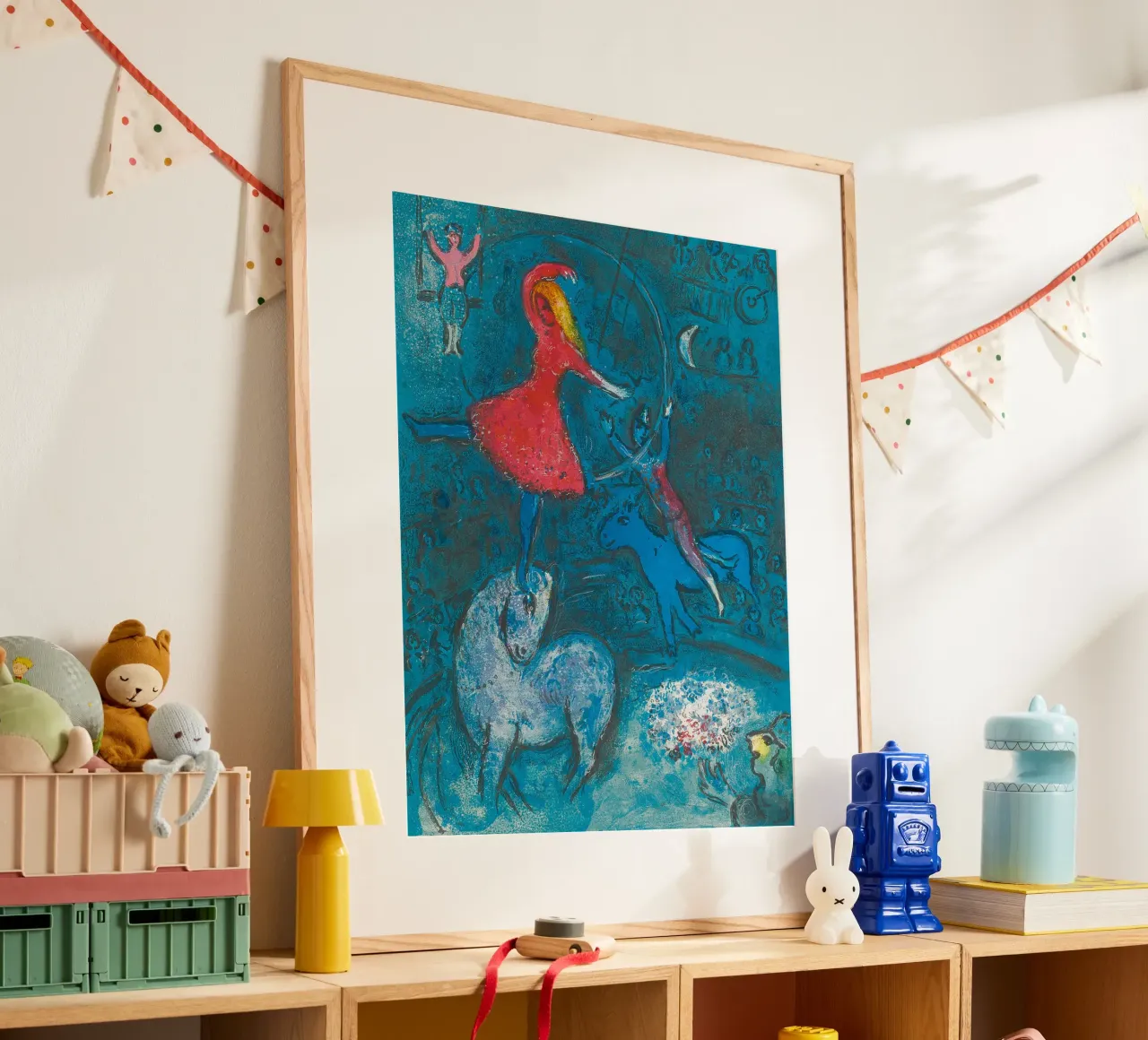 Marc Chagall Il circo, un piatto carta hahnemühle da Kunze Gallery