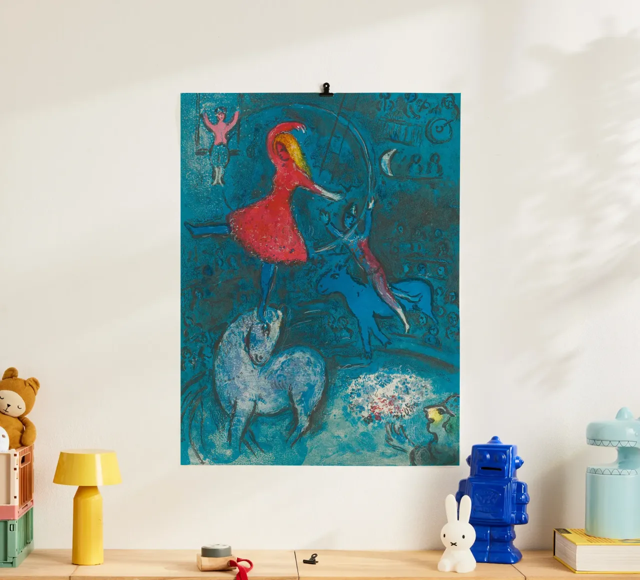 Marc Chagall Il circo, un piatto carta hahnemühle da Kunze Gallery