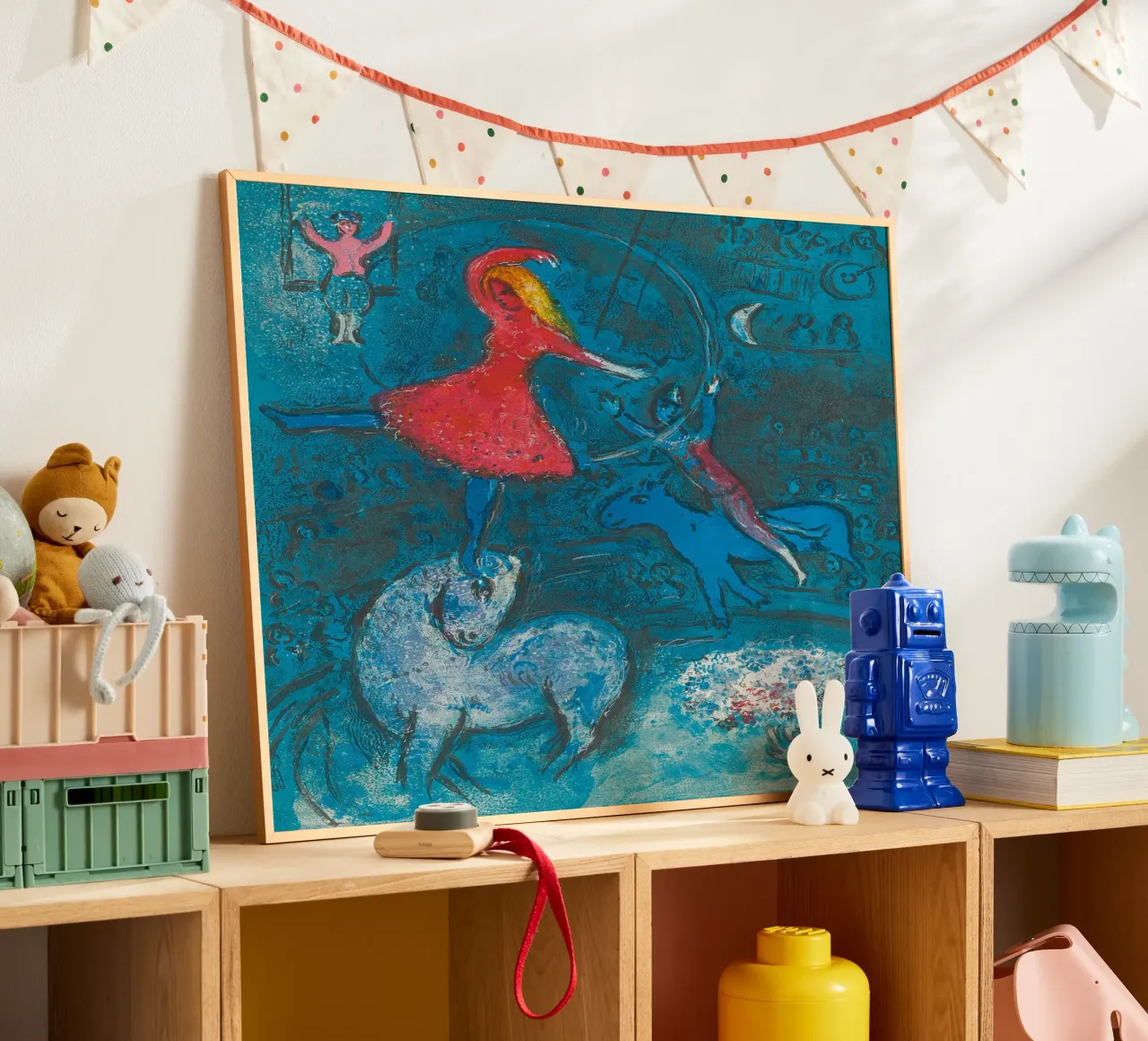 Marc Chagall Il circo, un piatto carta hahnemühle da Kunze Gallery