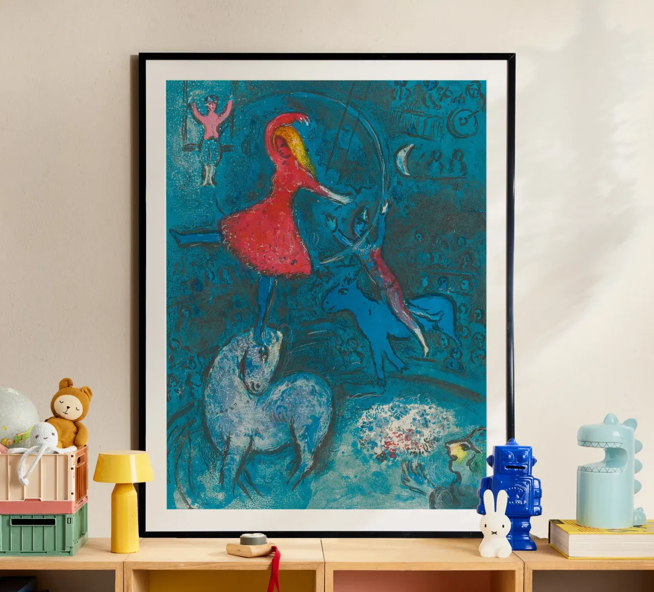 Marc Chagall Il circo, un piatto carta hahnemühle da Kunze Gallery