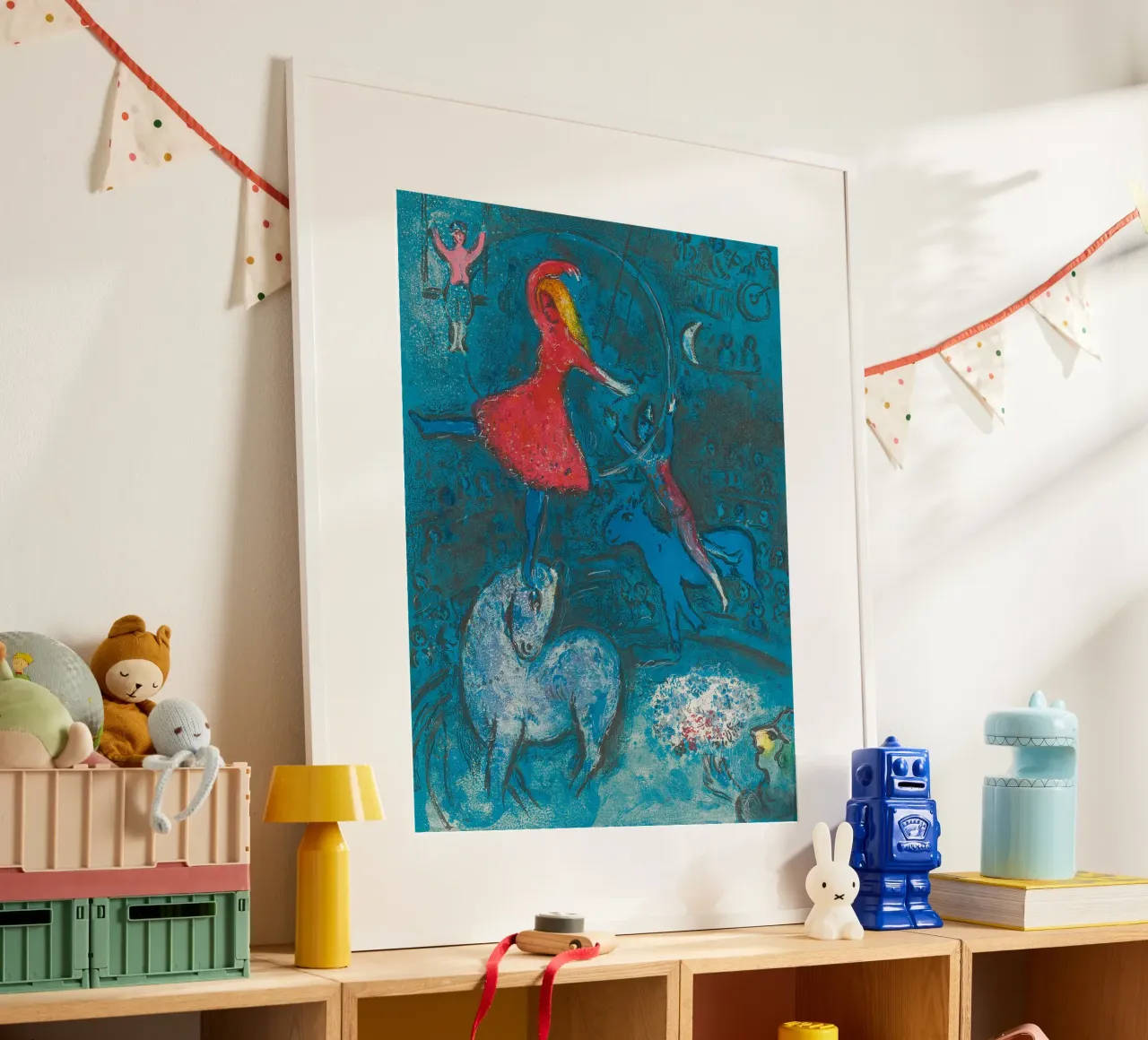 Marc Chagall Il circo, un piatto carta hahnemühle da Kunze Gallery