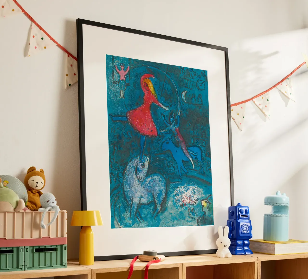 Marc Chagall Il circo, un piatto carta hahnemühle da Kunze Gallery