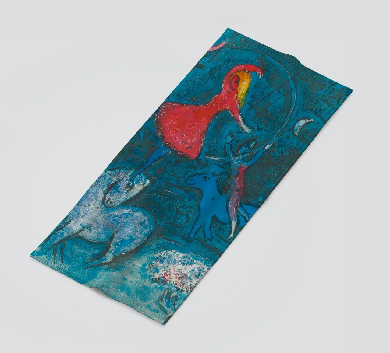 Marc Chagall Il circo, un piatto telo mare da Kunze Gallery