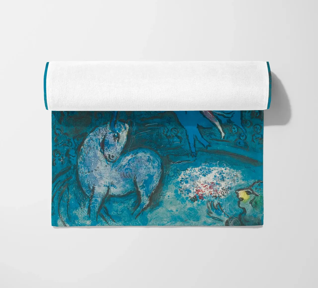 Marc Chagall Il circo, un piatto telo mare da Kunze Gallery