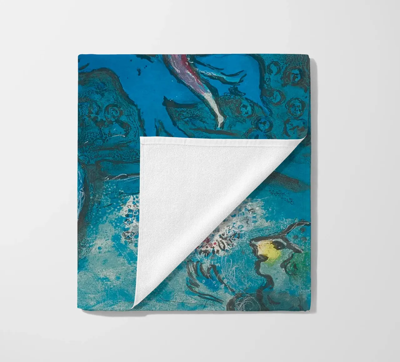 Marc Chagall Il circo, un piatto telo mare da Kunze Gallery