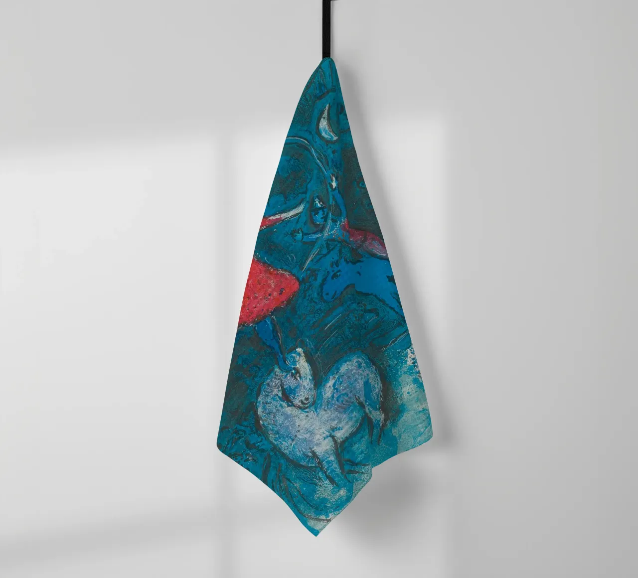 Marc Chagall Il circo, un piatto canovaccio da cucina da Kunze Gallery