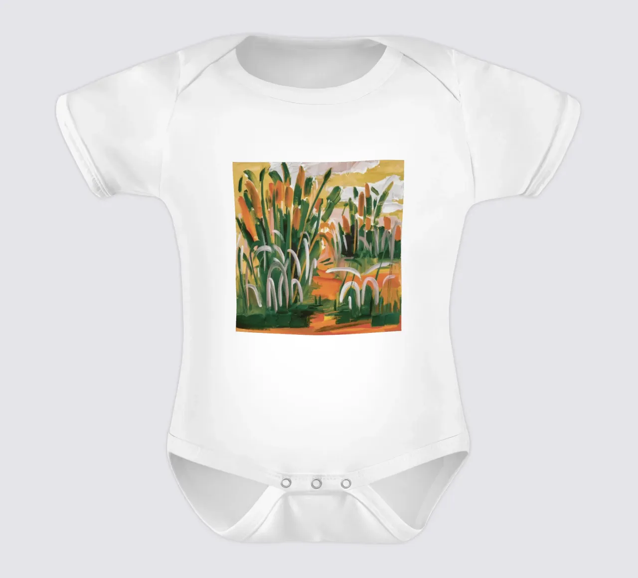 Erntelicht-Tanz Kurzarm Babybody von Solestice Strokes