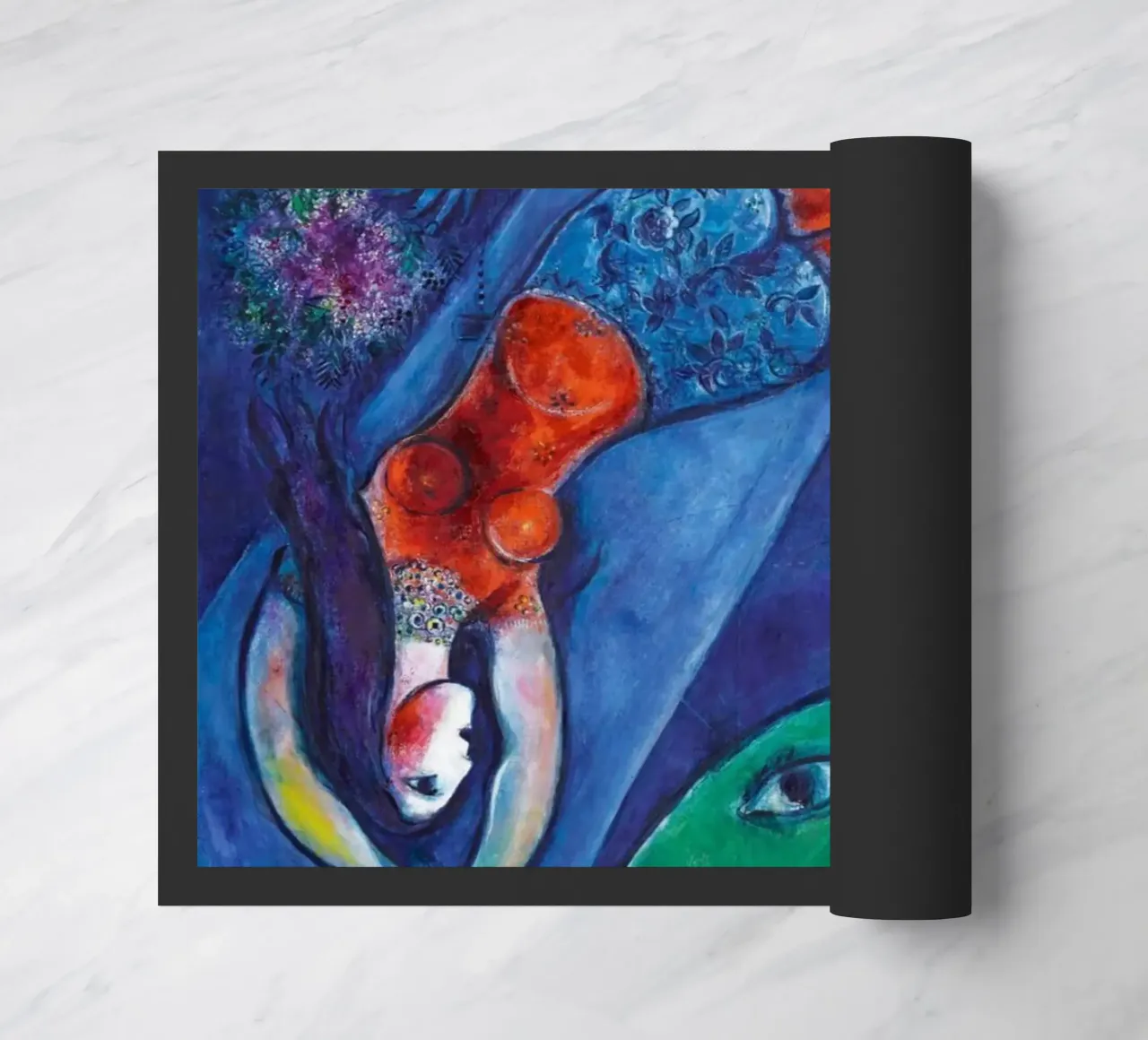 Marc Chagall Il circo blu zerbino da Kunze Gallery
