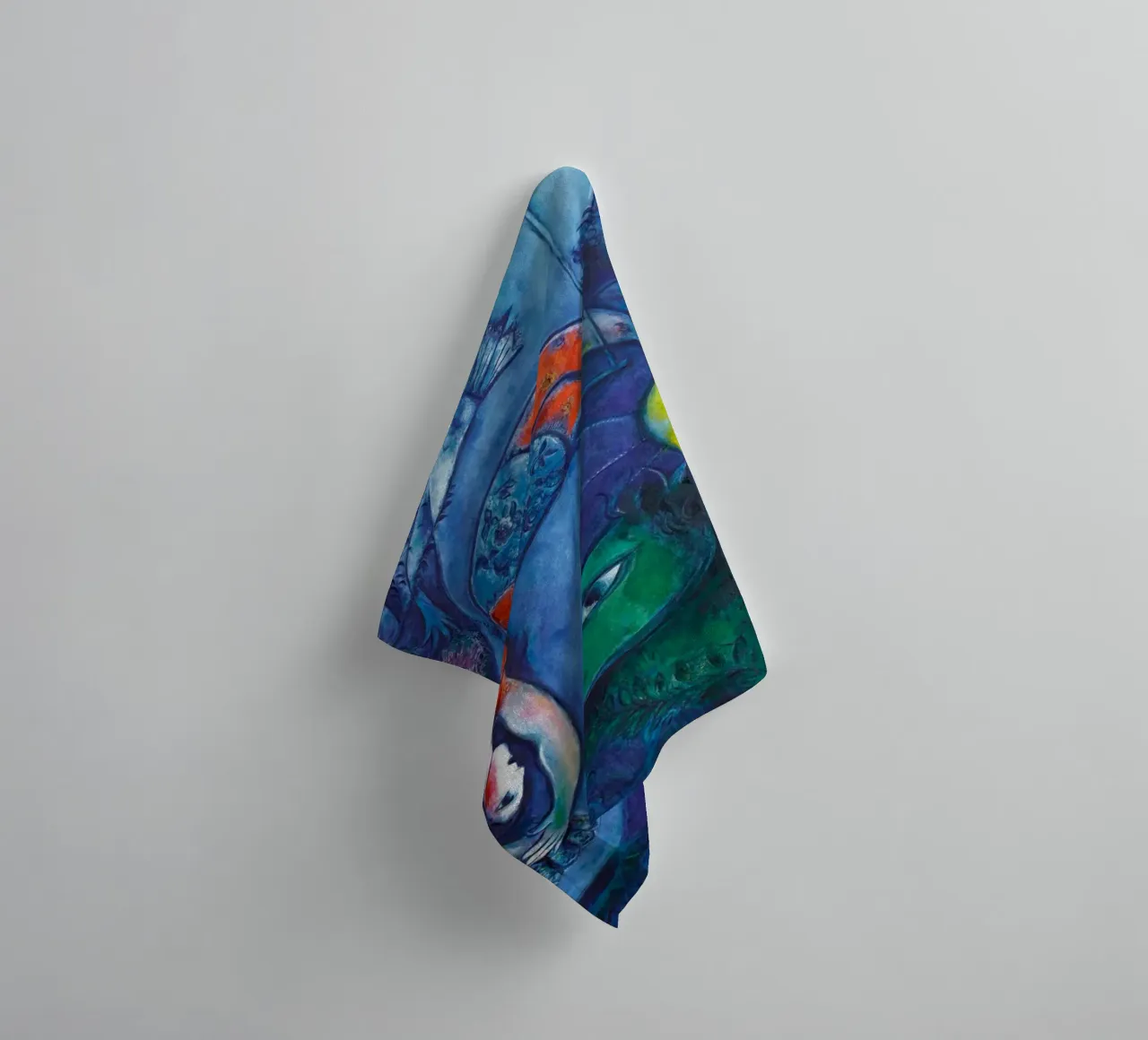 Marc Chagall Der blaue Zirkus Handtuch von Kunze Gallery