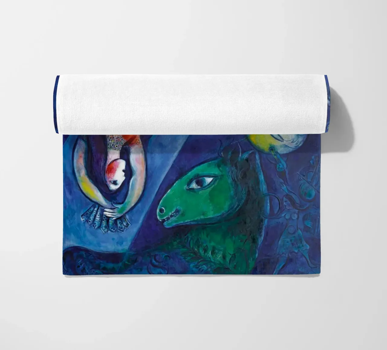 Marc Chagall Il circo blu telo mare da Kunze Gallery