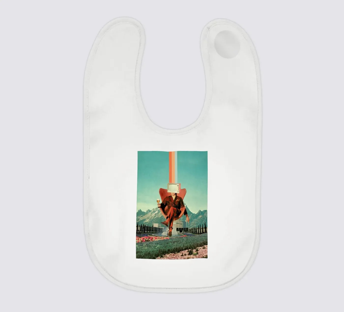 Enemy baby bib by Frank Moth