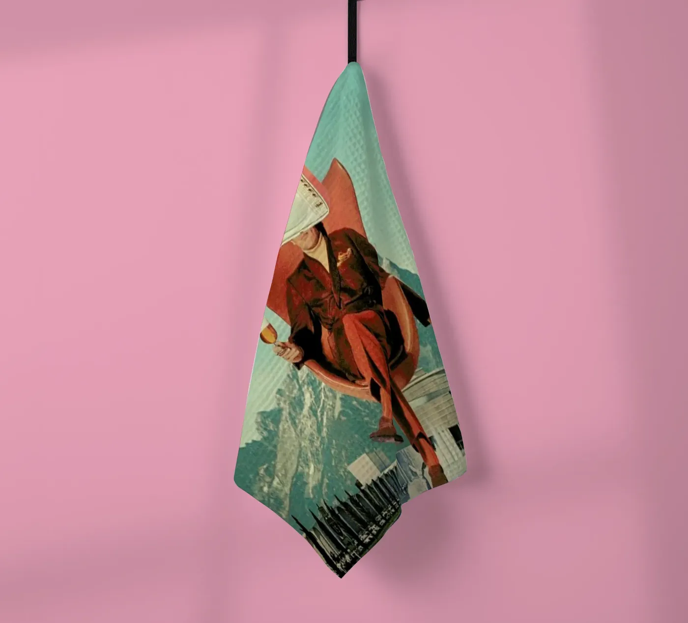 Enemy tea towel by Frank Moth