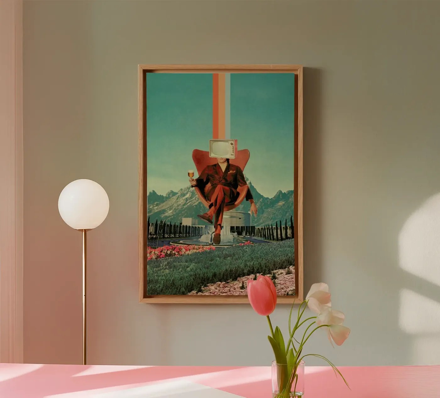 Enemy canvas van Frank Moth