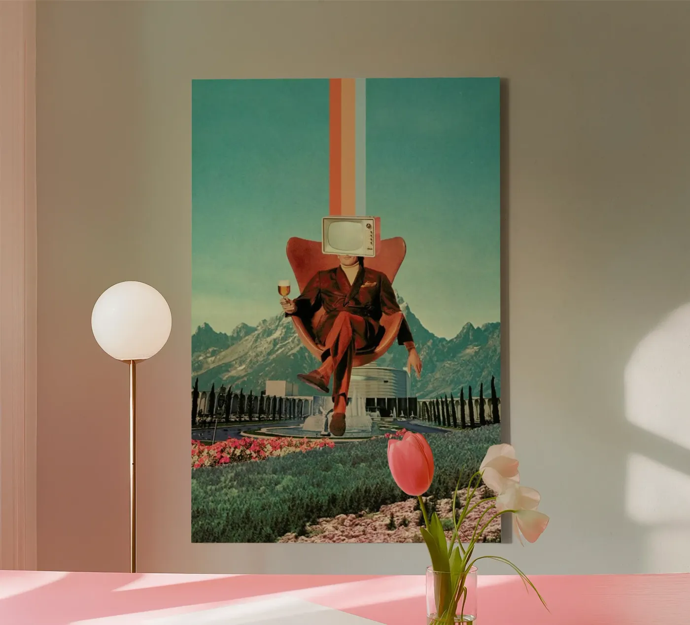 Enemy canvas van Frank Moth