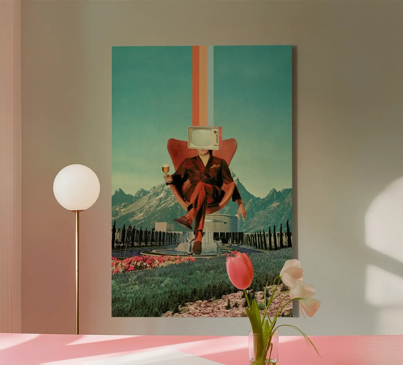 Enemy canvas van Frank Moth