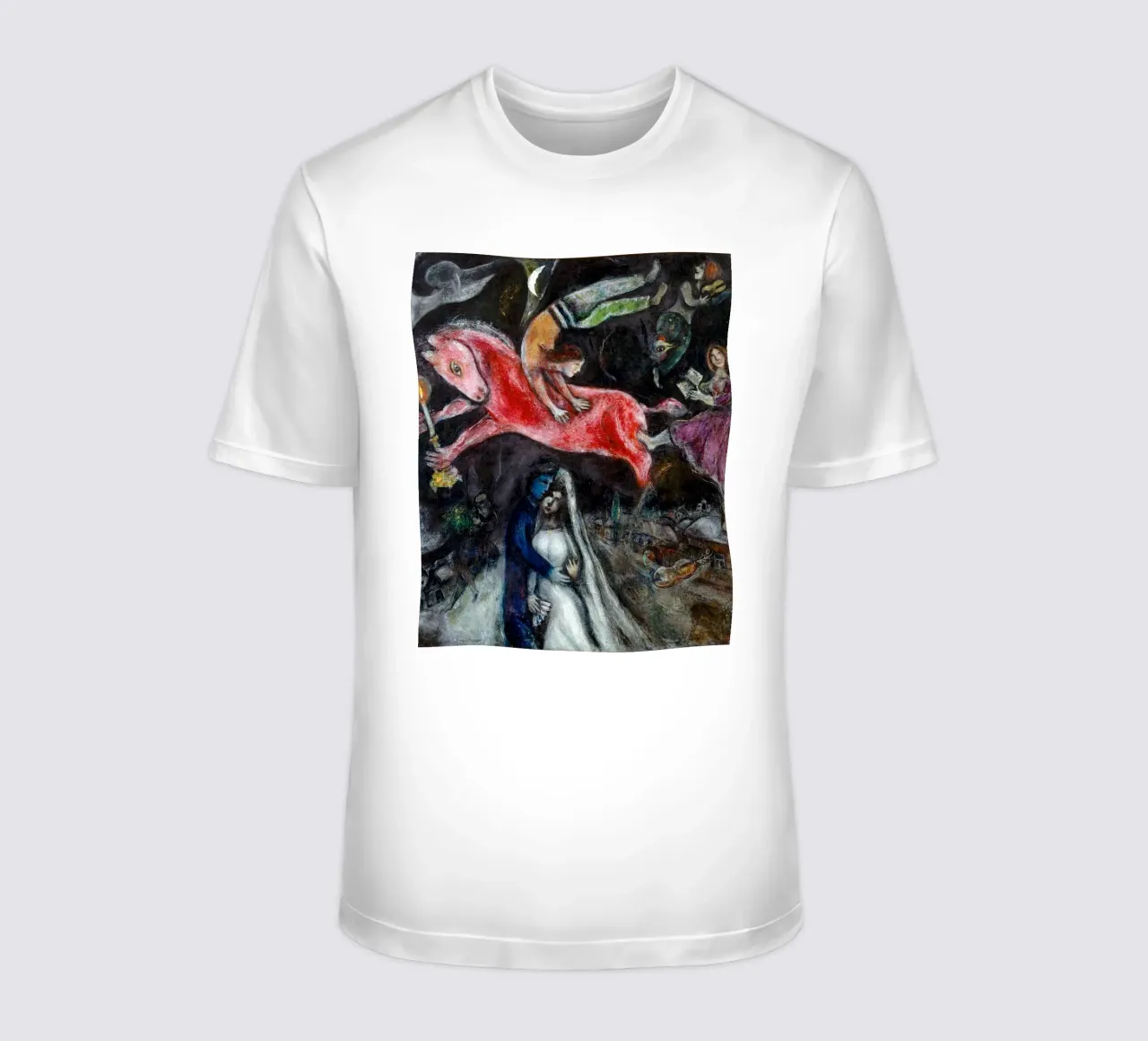 Marc Chagall Un cavallo rosso t-shirt da Kunze Gallery