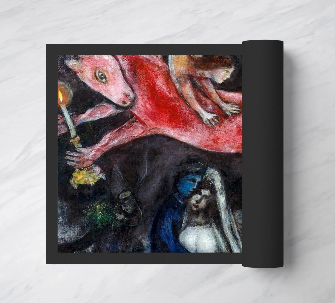 Marc Chagall Un cavallo rosso zerbino da Kunze Gallery