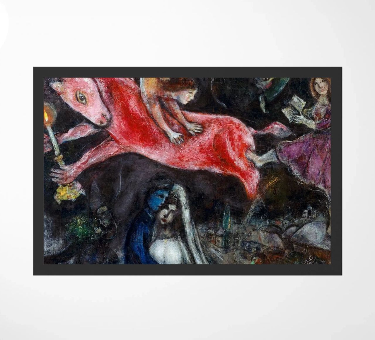 Marc Chagall Un cavallo rosso zerbino da Kunze Gallery