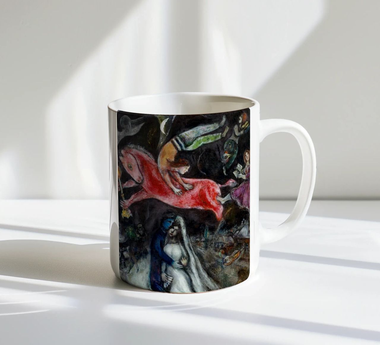 Marc Chagall Un cavallo rosso tazza in ceramica da Kunze Gallery