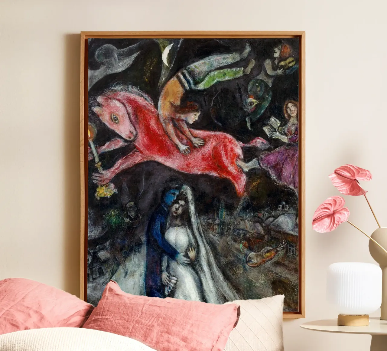 Marc Chagall A Red Horse canvas by Kunze Gallery