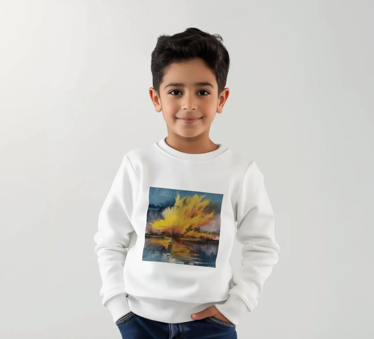 Esplosione di quiete felpa bambino da Solestice Strokes