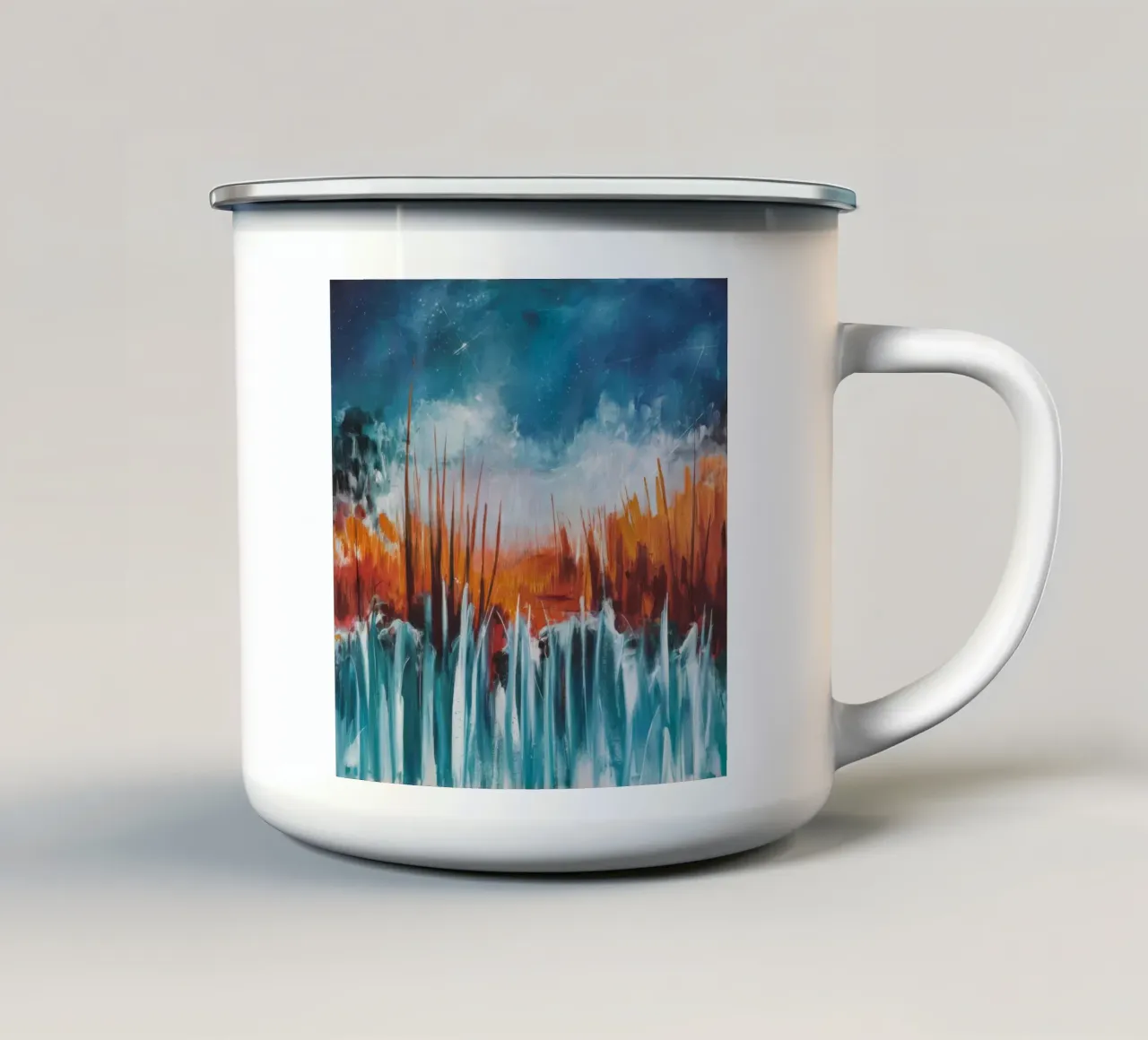 Impulso cosmico di Marshfire tazza in smalto da Solestice Strokes