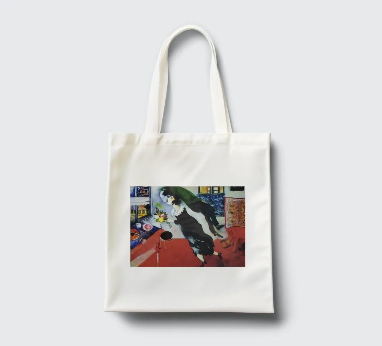Marc Chagall Il compleanno borsa in juta da Kunze Gallery