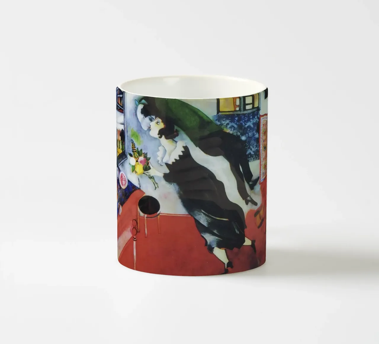 Marc Chagall Il compleanno tazza in ceramica da Kunze Gallery