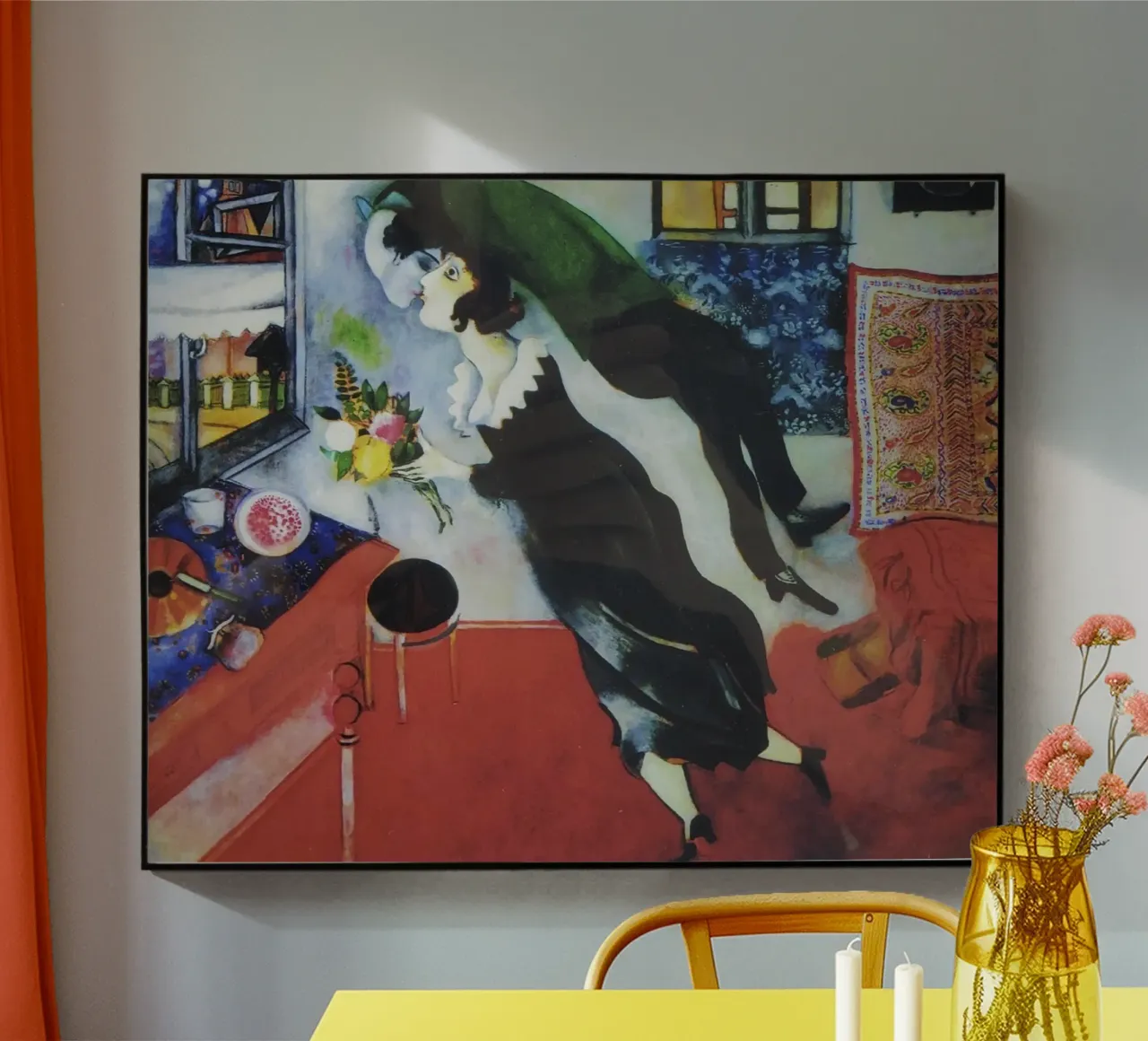 Marc Chagall Il compleanno plexiglass da Kunze Gallery